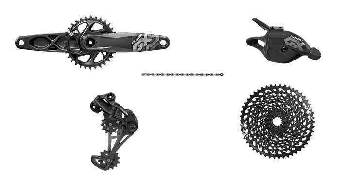 Sram GX Adler Dub 175mm, 32t Schaltgruppe W/Kassette, Shifter, Umwerfer, Kette Sram GX Adler Dub 175mm, 32t Schaltgruppe W/Kassette, Shifter, Umwerfer, Kette