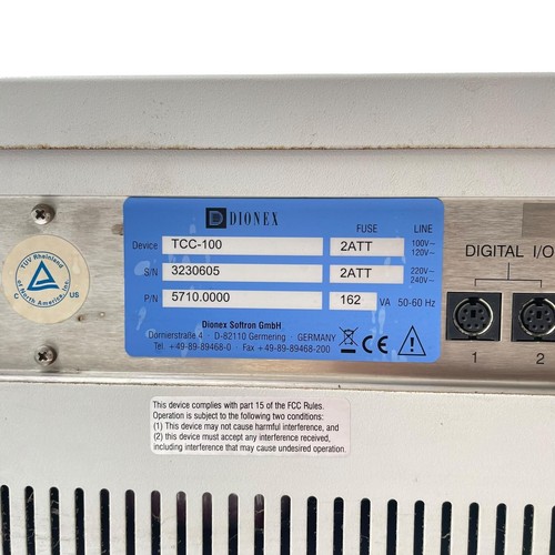 Dionex TCC-100 Thermostatted Column Compartment - Picture 8 of 8