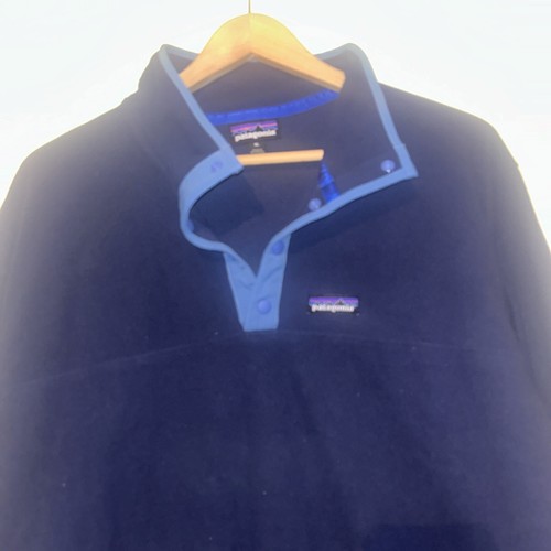 Patagonia Men's XL  Blue Fleece Snap T Warm  Lightweight Pullover Jacket EUC - Picture 2 of 4