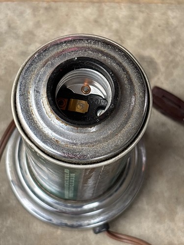 Vintage 1970s 7-Up The Uncola Soda Pop Tin Can Light Lamp Fleco Industries-WORKS - Picture 4 of 6