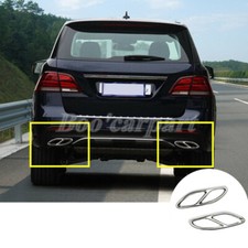 Für Benz GLE W166 Coupe C292 Auspuffblende Endrohr Auspuff Schalldämpfer Endrohr
