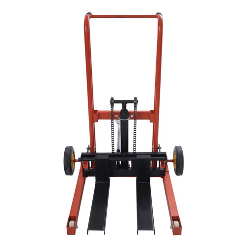 577lbs Hydraulic Material Lift Winch Stacker Adjustable Hight Pallet Dolly Lift - Picture 12 of 17