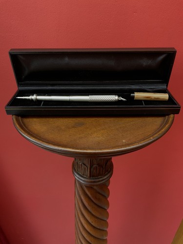 Rare Version Sampson Mordan London Propelling pencil Solid Silver Model 2305 b - Picture 9 of 14