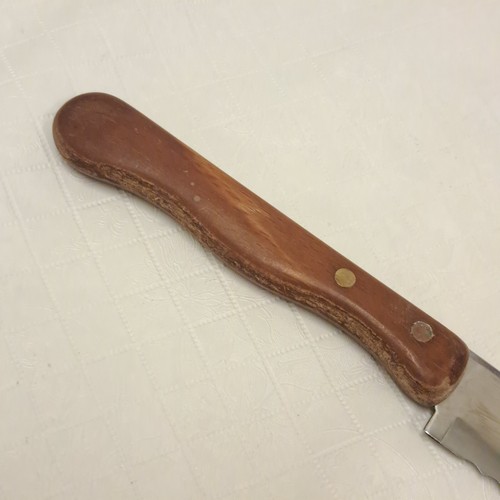 Vintage Ekco Eterna Stainless Steel kitchen knife 7" Blade SERRATED EDGE Slicing - Picture 4 of 6