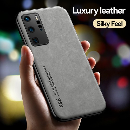 Coque Etui Antichoc Pour Huawei P50 P40 P30 Pro Nova 4E Luxe Cuir Mat Case Cover - Photo 8 sur 13