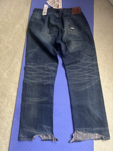 Levi’s Vintage Clothing Spur Bites 13.5oz Vault 2 501 Jeans Pants 36X34 Made USA - Picture 6 of 10