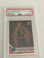 2019-20 Donruss Optic De'Andre Hunter Holo Rated RC #198 PSA 9 #Hawks