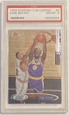 1998 Stadium Club Chrome Kobe Bryant PSA 8 NM-MT