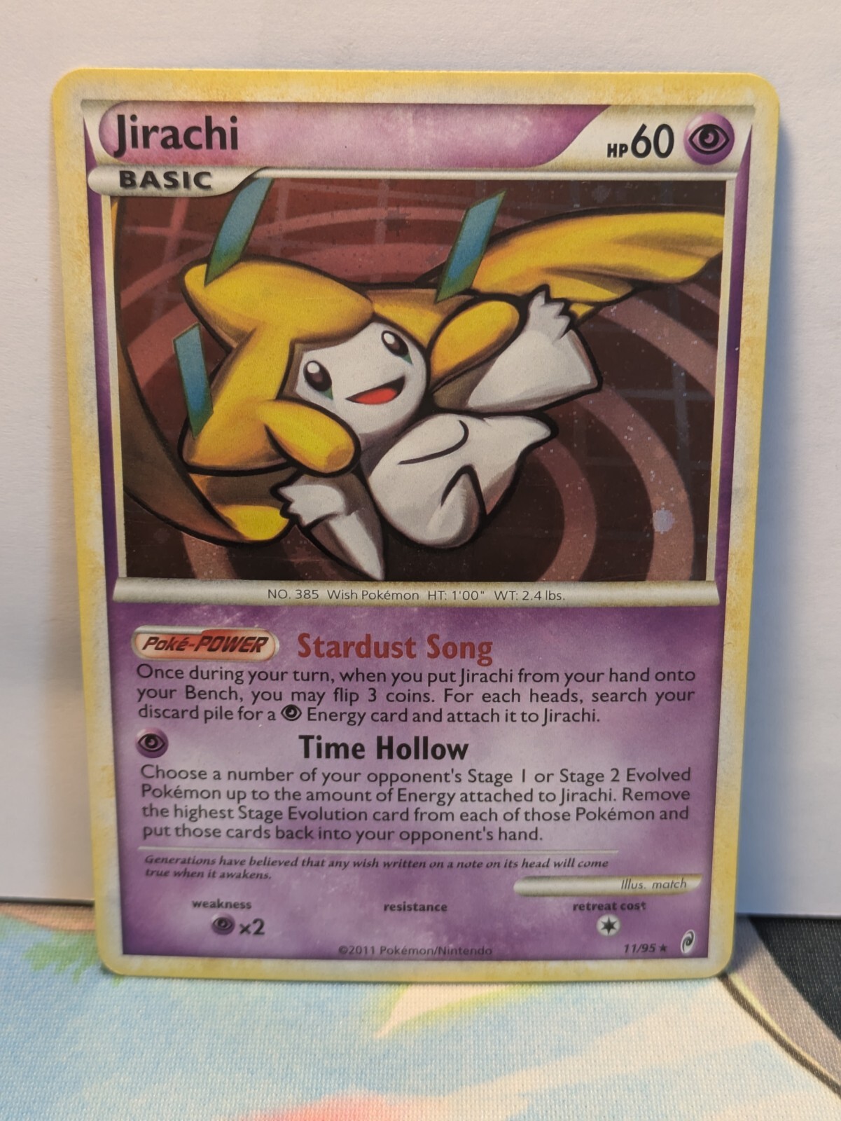 Pokemon Card Jirachi Call of Legends 11/95 HOLO NM (Accurate Photos)