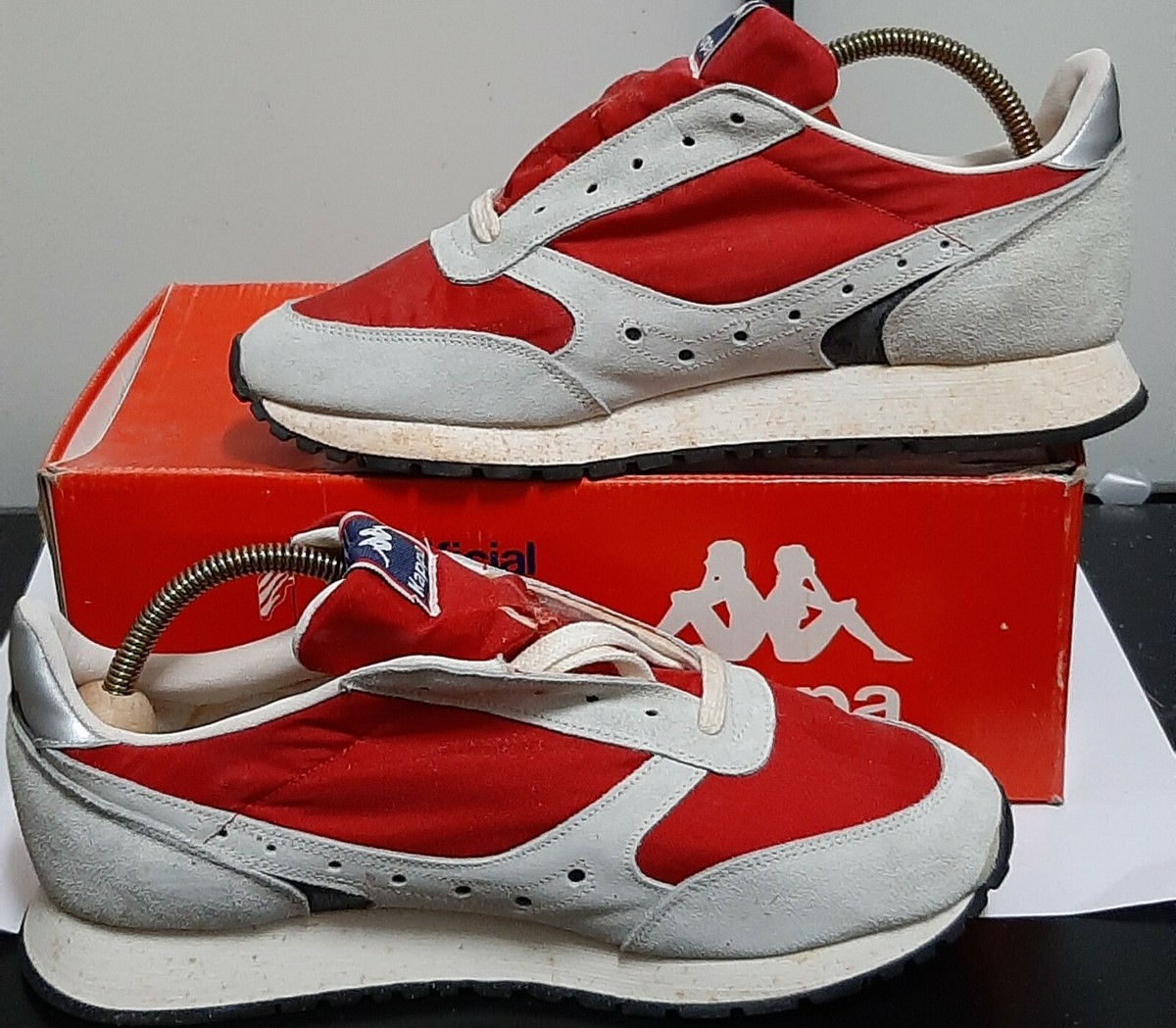 vintage 80s kappa running u.s team sponsor shoes sneakers basketball