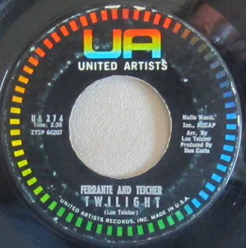 Ferrante & Teicher – Exodus / Twilight, Vinyl, 45rpm, 1960, Good+ condition - Picture 2 of 2