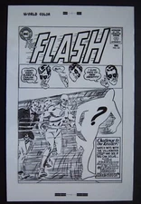 Original Production Art FLASH #141 cover, CARMINE INFANTINO, MURPHY ANDERSON art