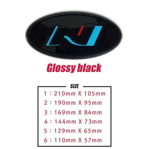 Front or Rear N Logo Emblem Number Choice for Hyundai Vehicle - Picture 26 of 29