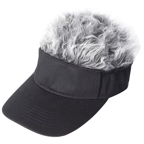 Novelty Men Sports Fake Hair Wig Baseball Cap Outdoor Fashion Sun Visor Hat UK - Picture 15 of 16