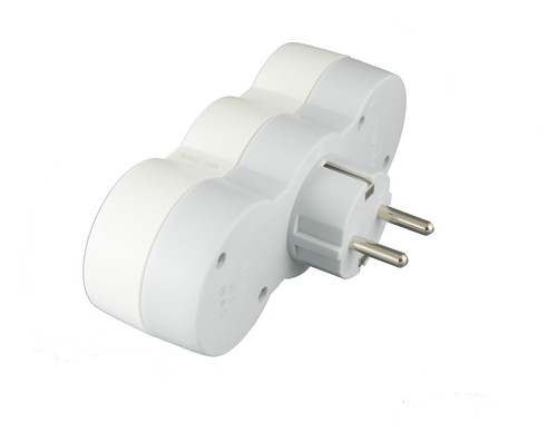 Enchufe múltiple de 3 vías, enchufe múltiple, adaptador horizontal envío gratuito - Imagen 3 de 3