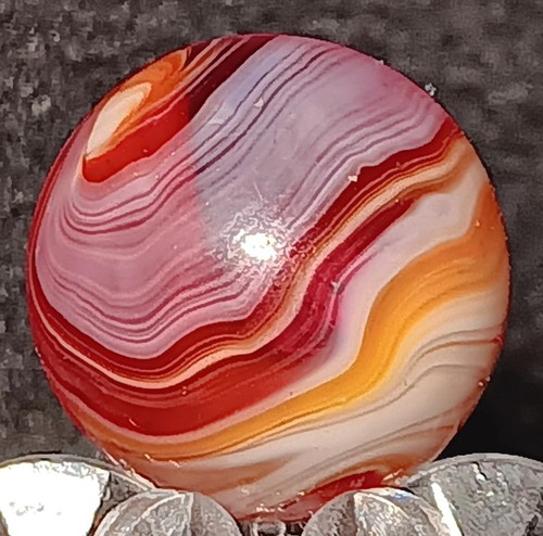Antique Christensen Agate Electric Transparent Swirl Marble. .63" Mint+ - Picture 11 of 15
