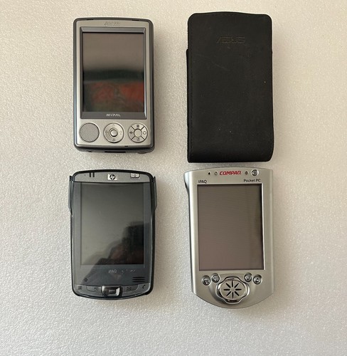 Lot de 3 PC POCKET ( ASUS A636 , HP 125 , COMPAQ iPAQ H3700 ) 2000's en l'état