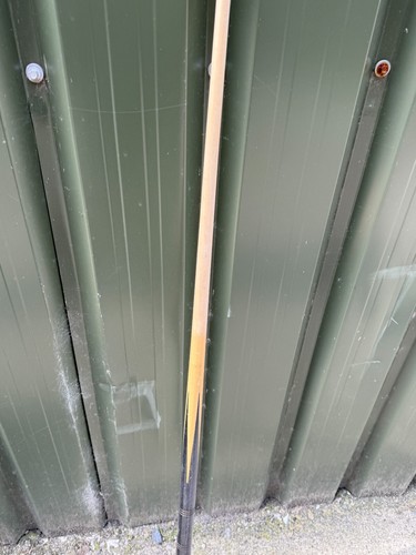 VINTAGE OLD POOL CUE WOODEN WOOD BAR PUB 140cm - Foto 3 di 5