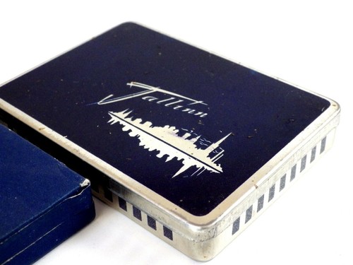 Sowjetische Vintage russische/estnische Zigarette TALLINN Dose + Kartondose (leer) LAUCH - Bild 3 von 6