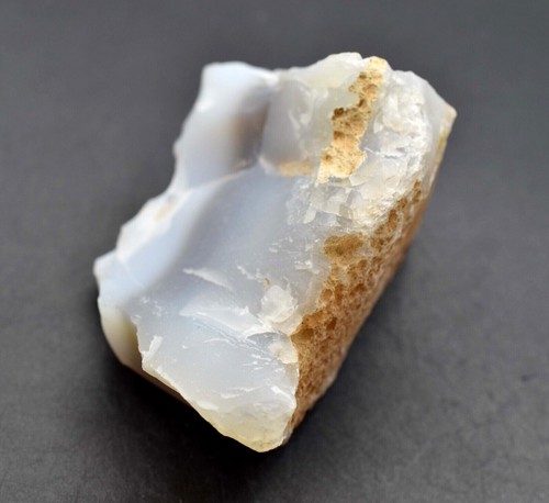 242 Ct Natural Turkey Gray Chalcedony Faceted Certified Loose Rough Specimen - Picture 6 of 6