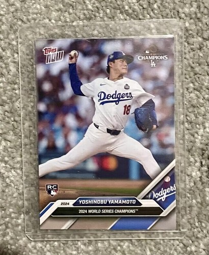2024 Topps Now #WS-5 Rookie Yoshinobu Yamamoto Dodgers [RC] [World Series] - Bild 1 von 2
