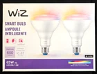 WiZ Connected 65W BR30 LED Wi-Fi Smart Light Bulbs 2 Pack