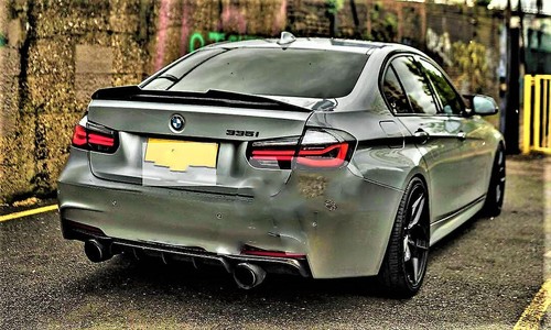 BMW 3 SERIES F30 F80 PSM LIP GLOSS BLACK PSM REAR BOOT SPOILER M PERFORMANCE - Picture 10 of 12