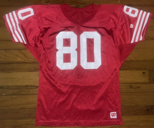 Vintage Wilson San Francisco 49ers Jerry Rice Football Jersey Mens Large 80