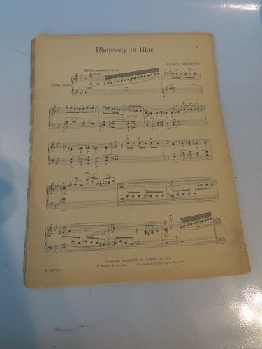 Rhapsodie in blau Noten für Klavier. MCMXXXVII, Erstausgabe - Bild 5 von 9