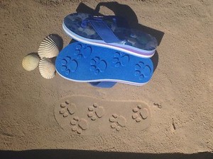 animal flip flops size 2