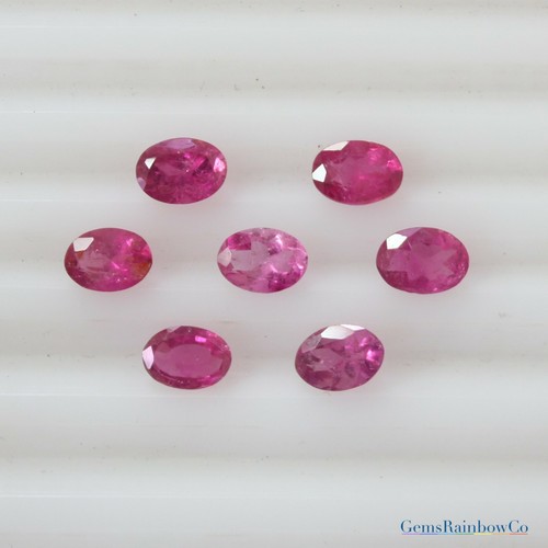 Natural Pink Tourmaline Oval 6x4mm to 8x6mm Faceted Loose gemstones AA Quality - Picture 9 of 9