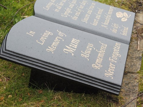 Memorial stone headstone gravestone memorial plaque personalised - Picture 4 of 8