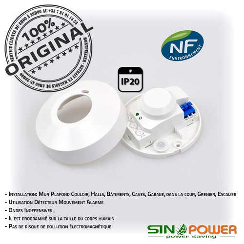 Interrupteur Détecteur de Mouvement Automatique Capteur Radar Hyper Fréquence HF - Photo 7/7