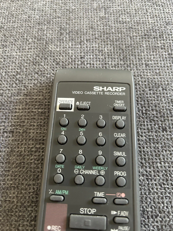 Sharp Remote Control G0893 VHS VCR Video VC A47, VC A303,VC A502,VC A503,VC A504 - Image 2 of 4