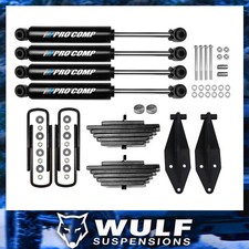 3 Front Leaf Pack Lift Kit W Pro Comp Shocks For 2000-2005 Ford Excursion 4x4