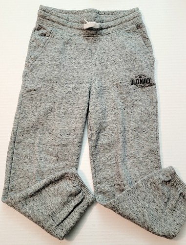 Old Navy Mädchen Größe Medium 8 Jogginghose Kordelzug Taschen meliert grau gebraucht, in einwandfreiem Zustand