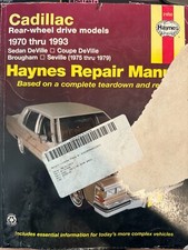 HAYNES Cadillac Rear Wheel Drive Models 1970-1993 Repair Manual 21030