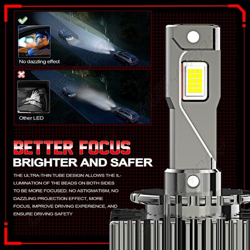 2X For Lincoln Navigator 2003-2006 LED Headlights D1S Low Beam Bulb 6000k white - Picture 10 of 11