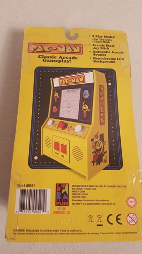 NEW Pac-Man Mini Arcade Game Handheld Videogame Portable Classic Joystick TESTED - Picture 3 of 9