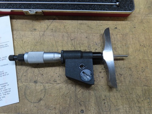 Starrett 735BZ-6RL 0-6" electronic digital depth micrometer **ABSOLUTELY MINT** - Picture 7 of 23