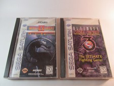 Ultimate Mortal Kombat II 2 & III 3 Complete CIB Sega Saturn Games Nice w/ Reg