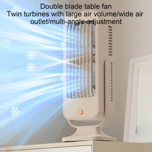 Portable Tower Fan Strong Wind Cooling 3 Speed Desktop Fan Home Office Cooler - Picture 11 of 12