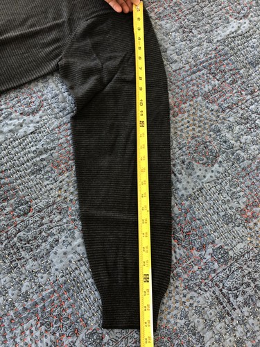 NWT PERRY ELLIS Sweater Black Striped XXL Wool Long Sleeve 1/2 ZIP MSRP $89.5 - Picture 6 of 11