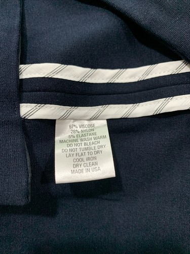 Pearl By Lela Rose WOMENS Navy Blue Ponte Blazer, Size 0,$425 - Picture 8 of 9