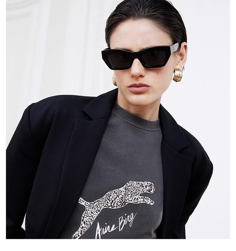 Hot women's water washed black spotted leopard pattern short sleeved T-shirt - Picture 17 of 17