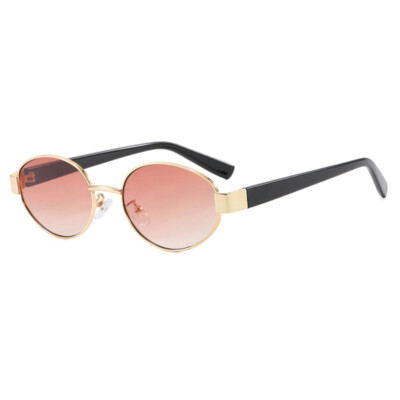 Women Metal Oval Retro Sunglasses Fashion Outdoor Party Shade Glasses UV400 New 