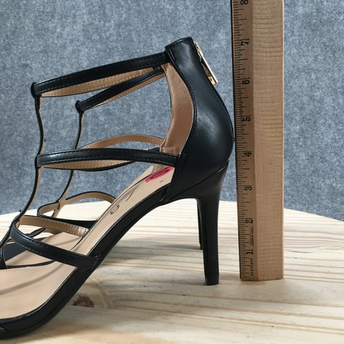 Sandalias UNISA para mujer 10 M Fennie con tiras negras imitación cuero aguja cremallera trasera - Imagen 12 de 16