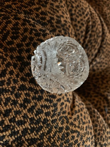 12 pequeñas sales abiertas de cristal vidrio de corte pequeño vintage antiguo delicado bonito - Imagen 10 de 12