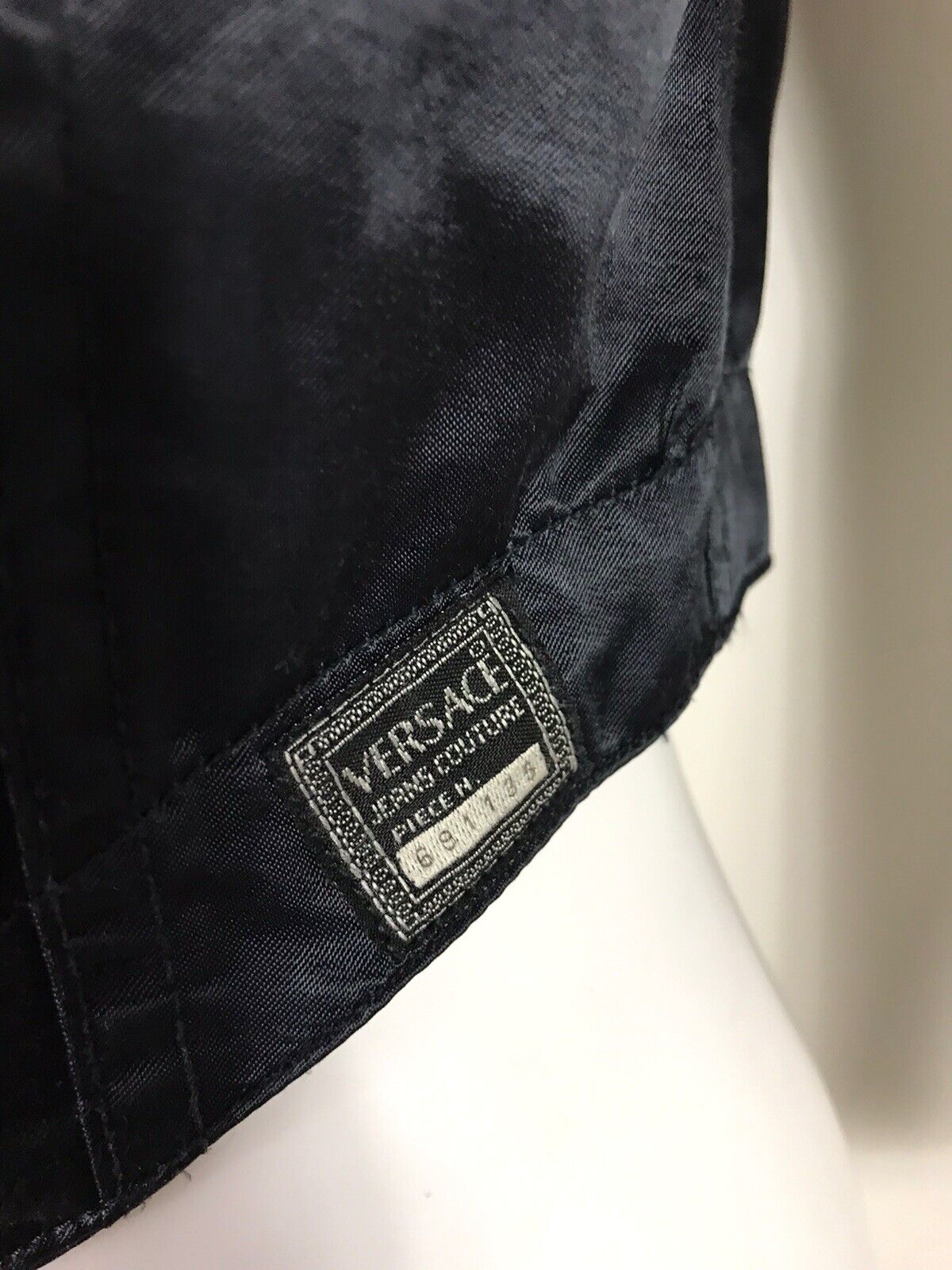 Vtg Gianni Versace Jeans Black Vest XS - image 7