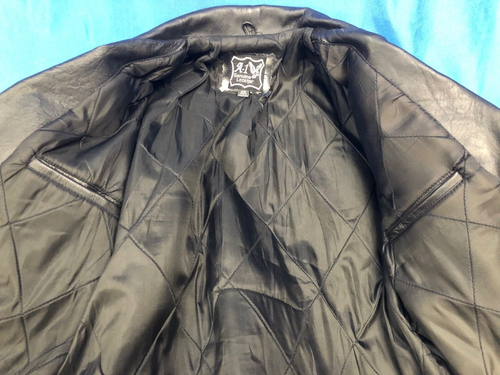 A-1 Leather Biker Jacket Men Size 42 Fits Like A Medium - Picture 7 of 8